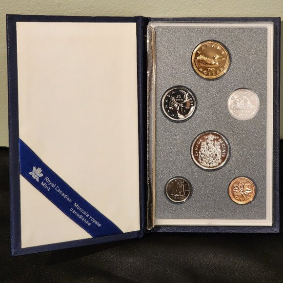 1989 Royal Canadian Mint Specimen 6 Piece Coin Set - Picture 1 of 12